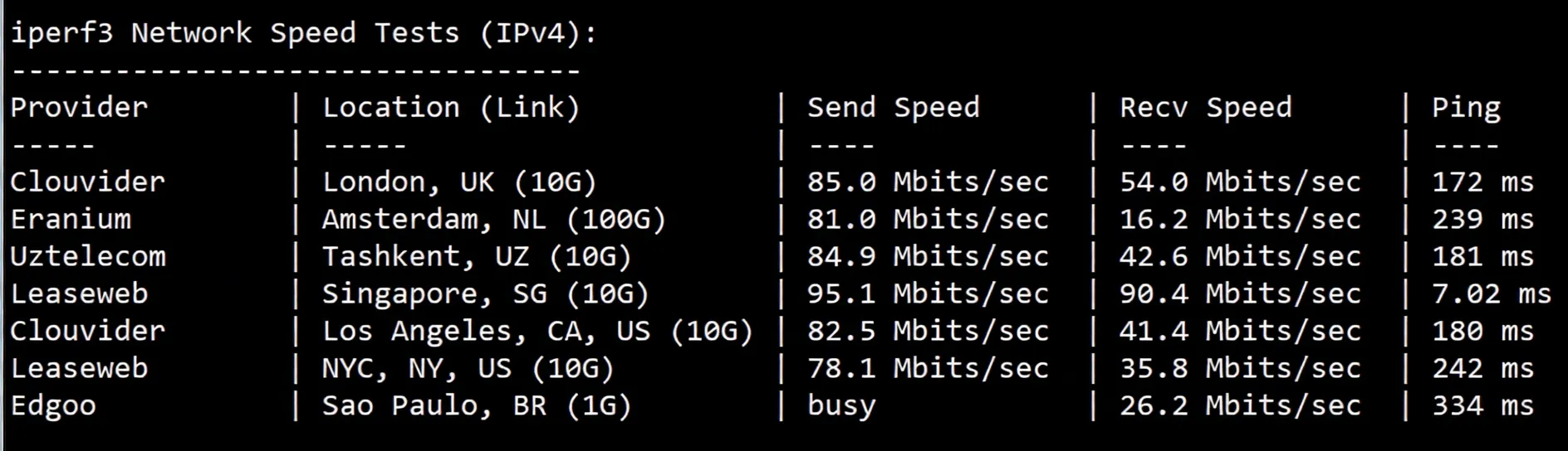 How is RakSmart? Detailed Review of Malaysia International BGP Route Server - Image 6