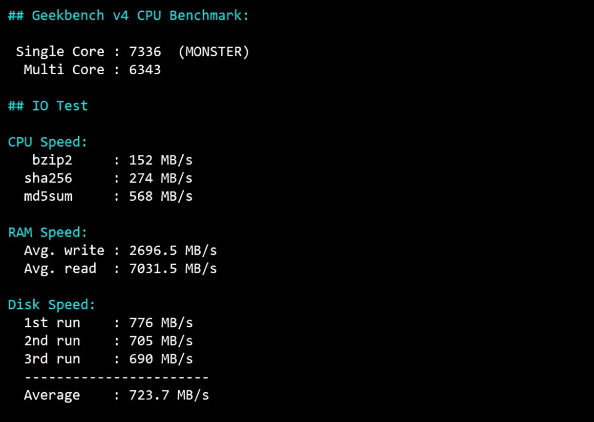 Detailed Review of vmiss US Three-Network Pure Premium Routes VPS - "US-LosAngeles-TRI" - Image 12
