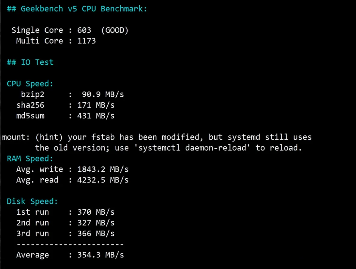 Detailed Review of Yin-Net USA NTT Dual ISP Residential VPS (Return Route Triple Network AS4837) - Image 9