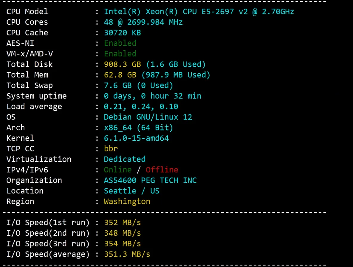 Detailed Review of RakSmart Seattle USA Data Center Mainland China Optimized VIP Route Server - Image 2