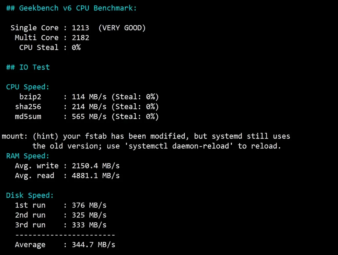 Detailed Review of yin-net/YinYun Japan Dual ISP Residential IP VPS - Image 9
