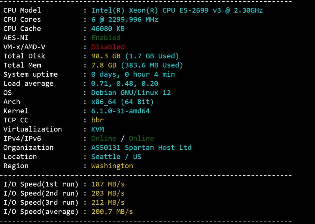 Detailed Review of tudcloud's US VPS: Mandatory Three-Network AS4837 + DDoS High Protection - Image 2