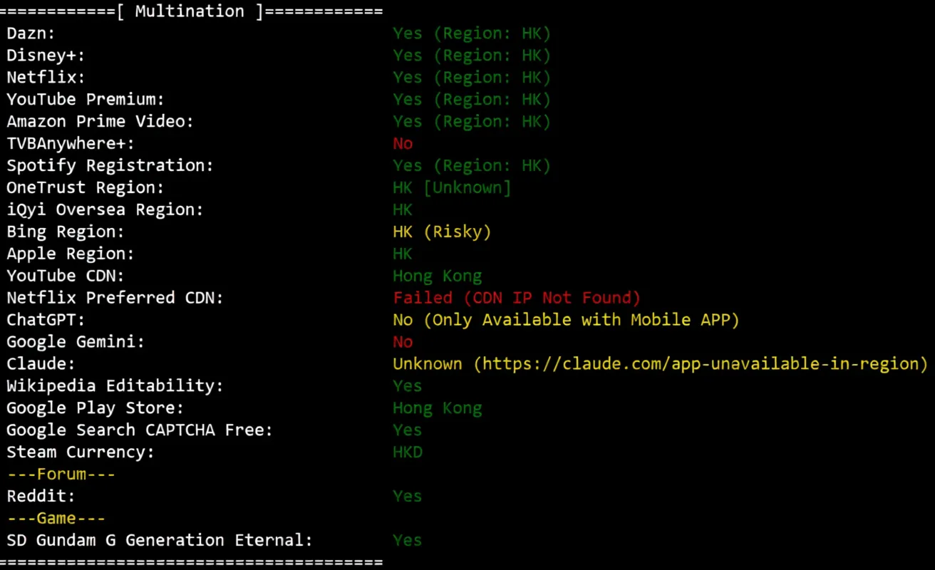 Detailed Review of synexvm Hong Kong Dynamic Residential IP VDS - ISP PCCW/1Gbps Bandwidth Unlimited Traffic - Image 7