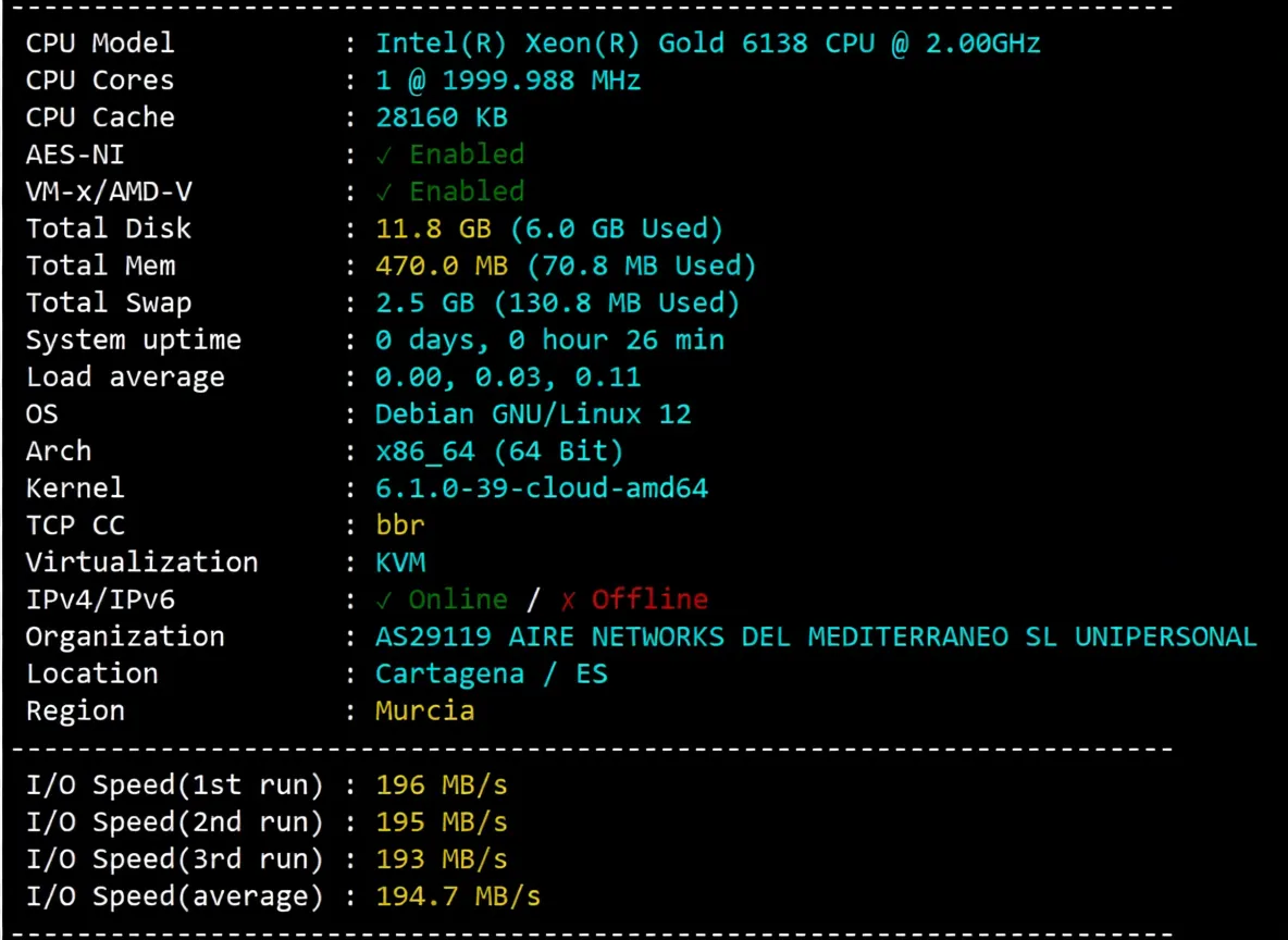wepc Spain VPS Review: Native/Residential IP in Spain, Unlocks TikTok/ChatGPT and More - Image 2