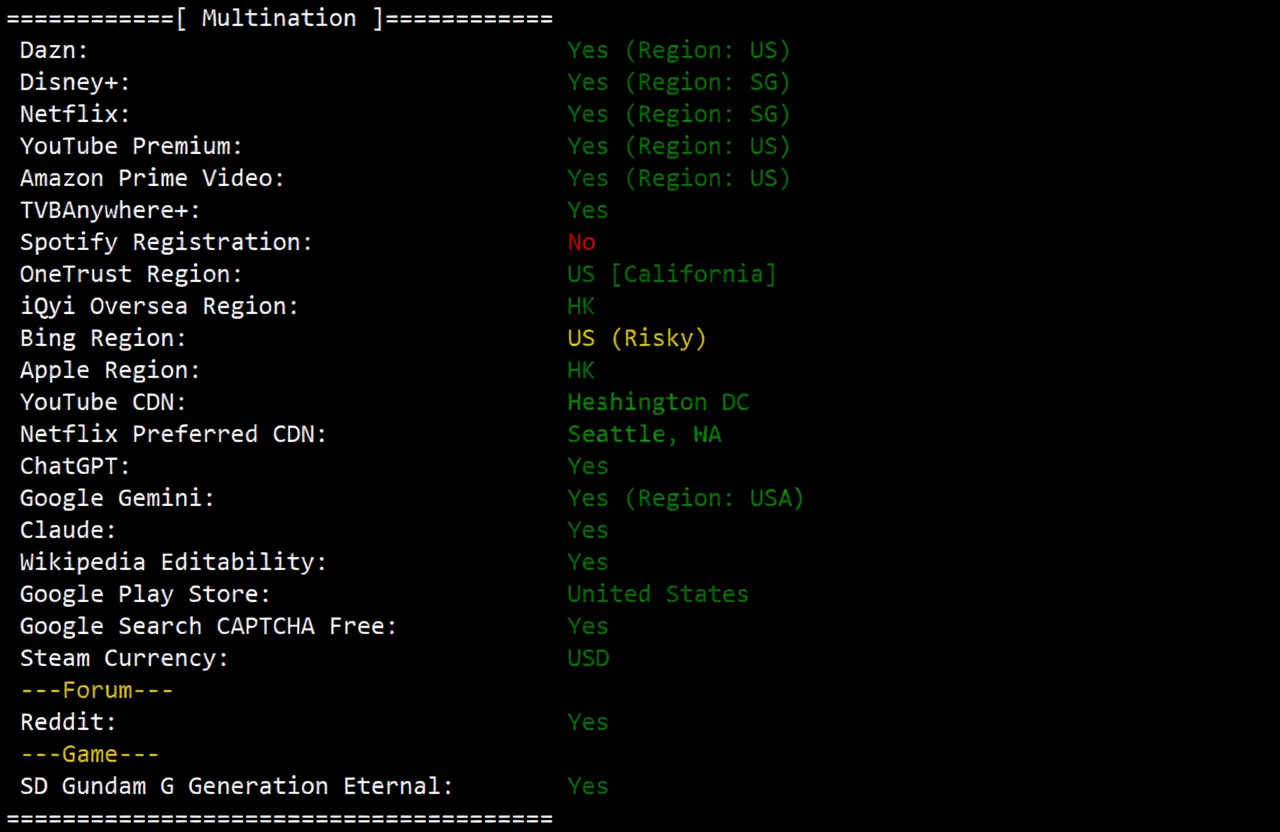 ElectricMang Cloud USA Premium Triple-Network Pure High-End Route VPS Review (Native IP Unlocks Streaming Media with Good Results) - Image 8