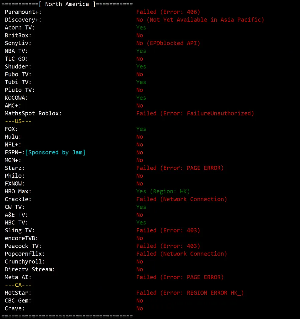 ElectricMang Cloud USA Premium Triple-Network Pure High-End Route VPS Review (Native IP Unlocks Streaming Media with Good Results) - Image 9