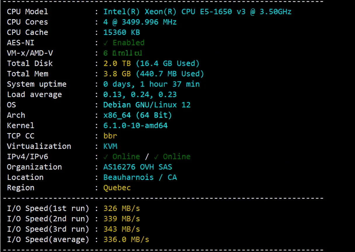 Detailed Review of uqidc Canada VPS, Native Canada IP Unlocks TikTok etc./Built-in DDoS Protection - Image 2