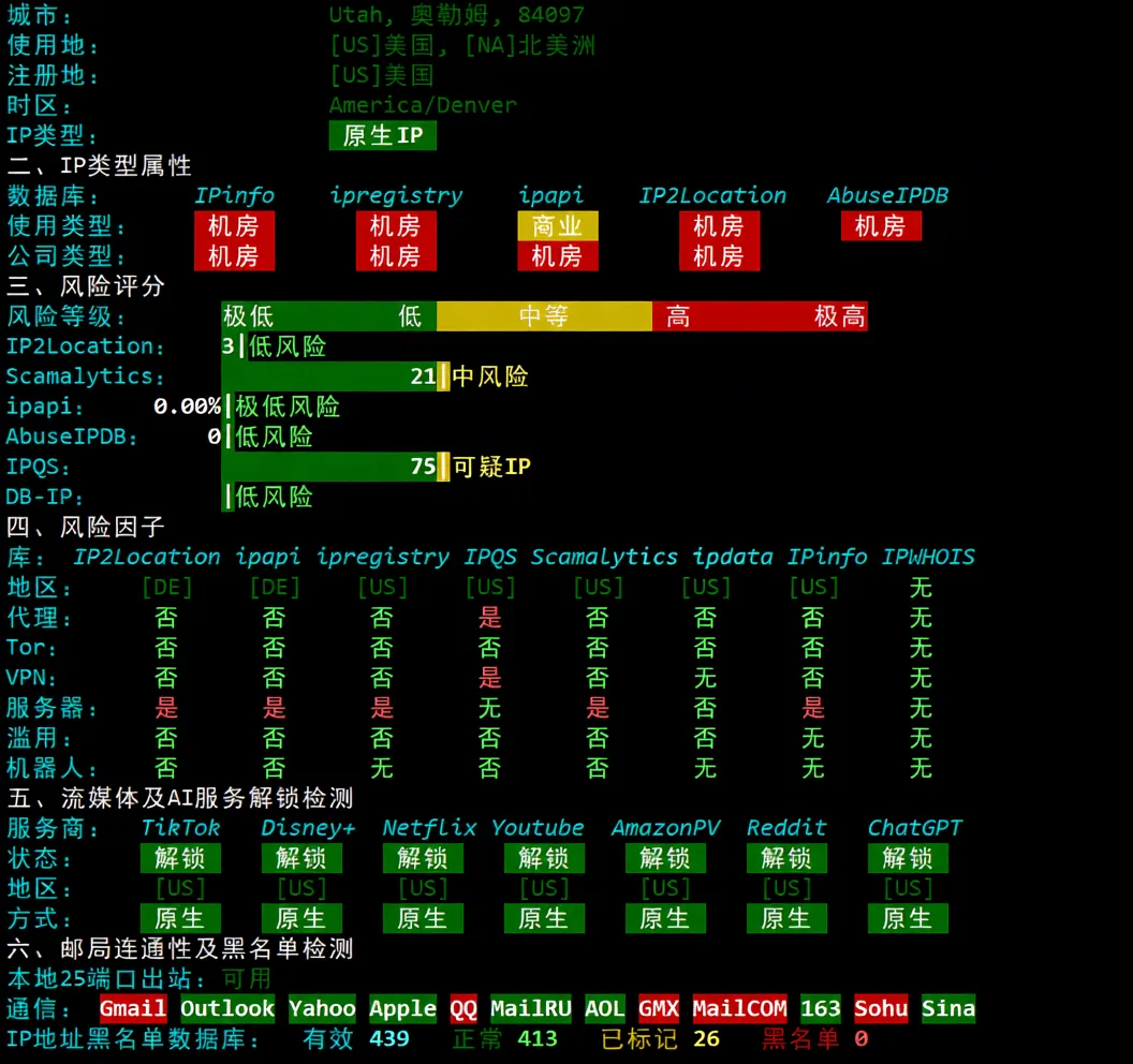Detailed Review of uqidc Tampa VPS: Native US IP with Excellent Streaming Unblocking and Strong Performance - Image 8