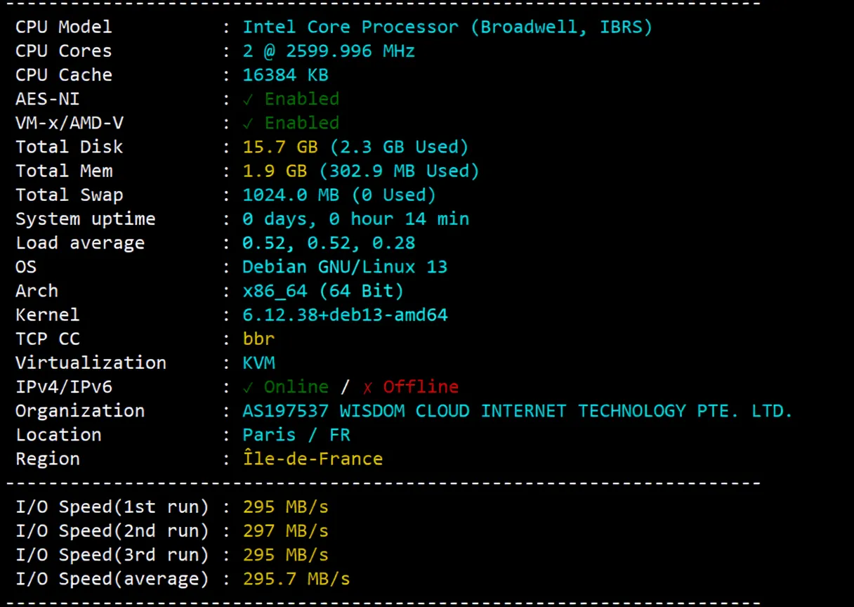 Review of YinYun France Dual ISP Residential IP VPS, Unlocking TikTok/ChatGPT and More - Image 2