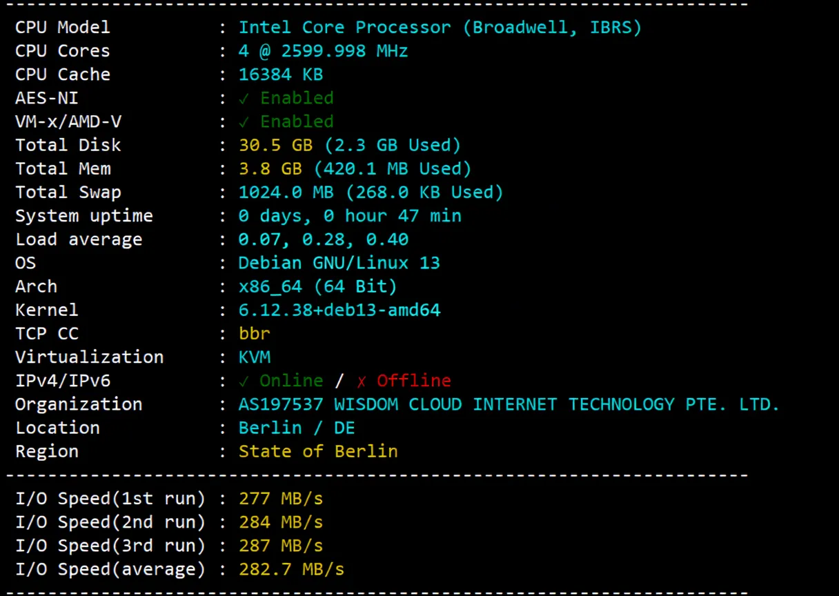 Review of Yinyun Germany Dual ISP Residential IP VPS, Unlocks TikTok/ChatGPT/Claude/Gemini/Disney/Netflix/Reddit and More - Image 2