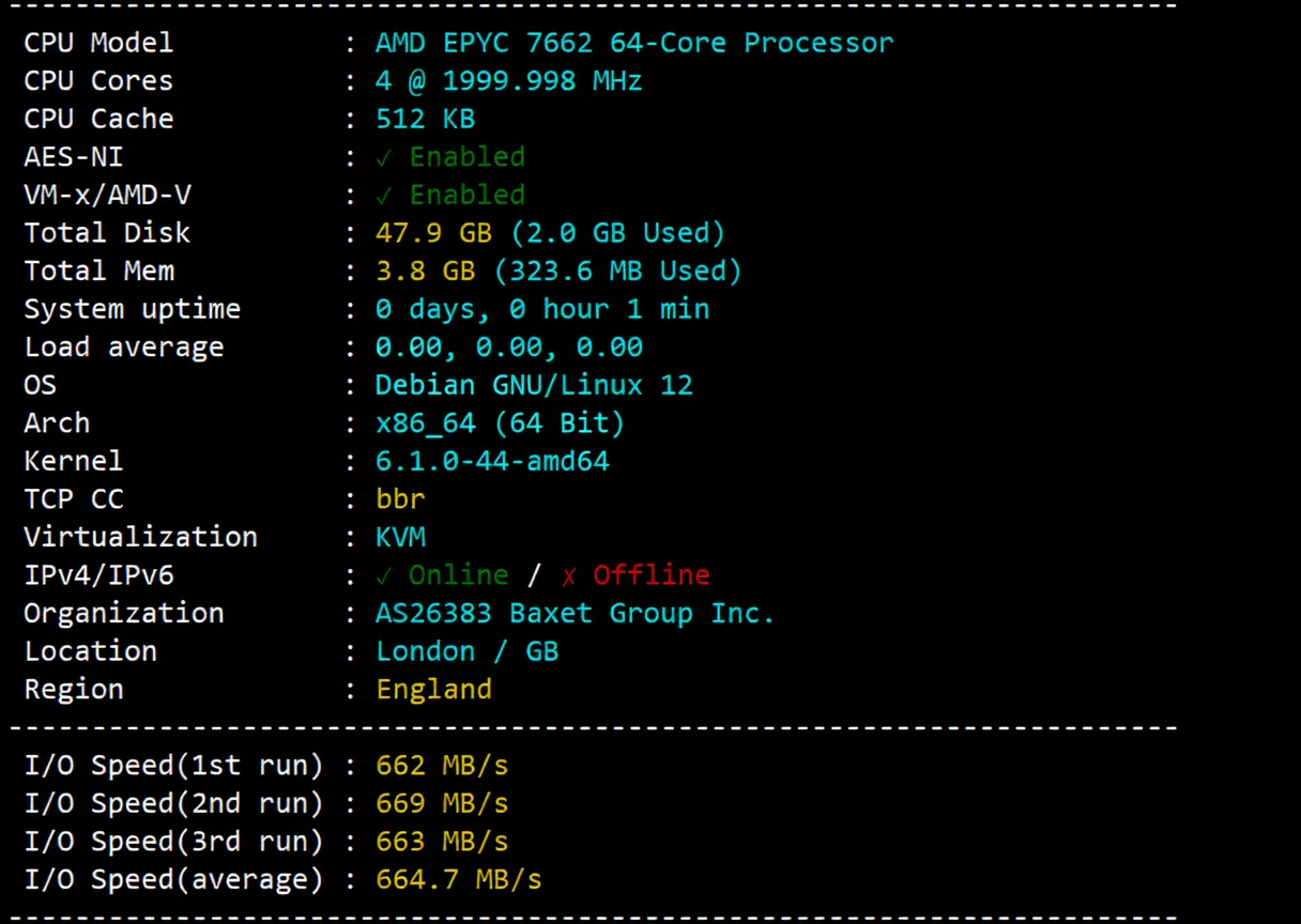 JustHost UK VPS (LON1) Review: Native UK IP Unlocks TikTok and More, Good Network Performance - Image 2