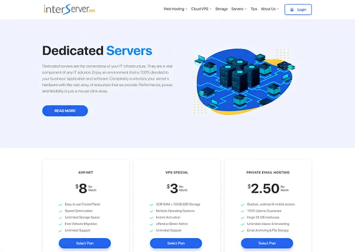 InterServer Cheap US VPS - $3/month, 2G RAM/1 Core/40G SSD/2TB Traffic/10Gbps Bandwidth, Los Angeles/Dallas/New York - Image 1