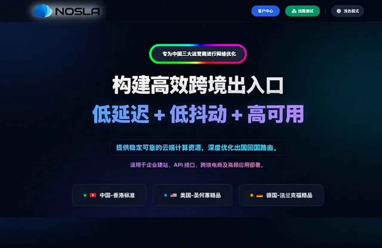 nosla Early Summer Special, High-Speed VPS - 179 yuan/year, Hong Kong/Los Angeles/San Jose/Frankfurt - Image 1
