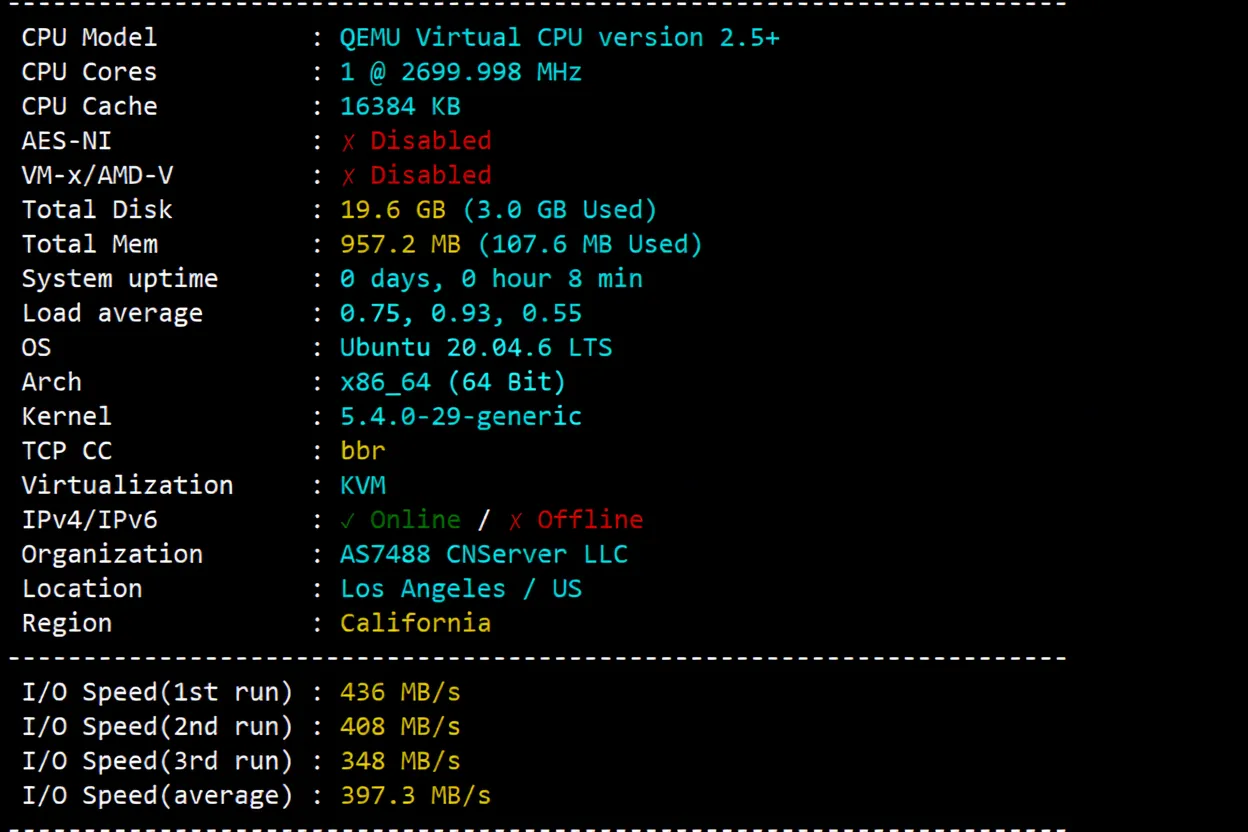 Dedione Los Angeles International Route VPS Review: Native IP Unlocks TikTok/ChatGPT and More - Image 2