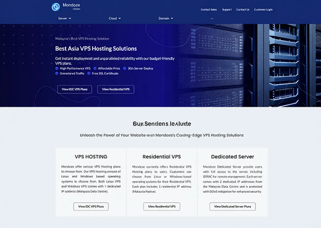 Mondoze Malaysia Datacenter: Offering Native/Dual ISP IPs, VPS as Low as $8/Month - 2 Cores/2GB RAM/60GB SSD/Unlimited Traffic