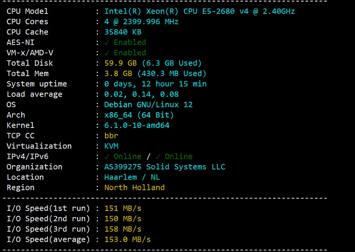 UQIDC Netherlands VPS Review: Native IP with Great Streaming Unlock, Transit Recommended for Network - Image 2