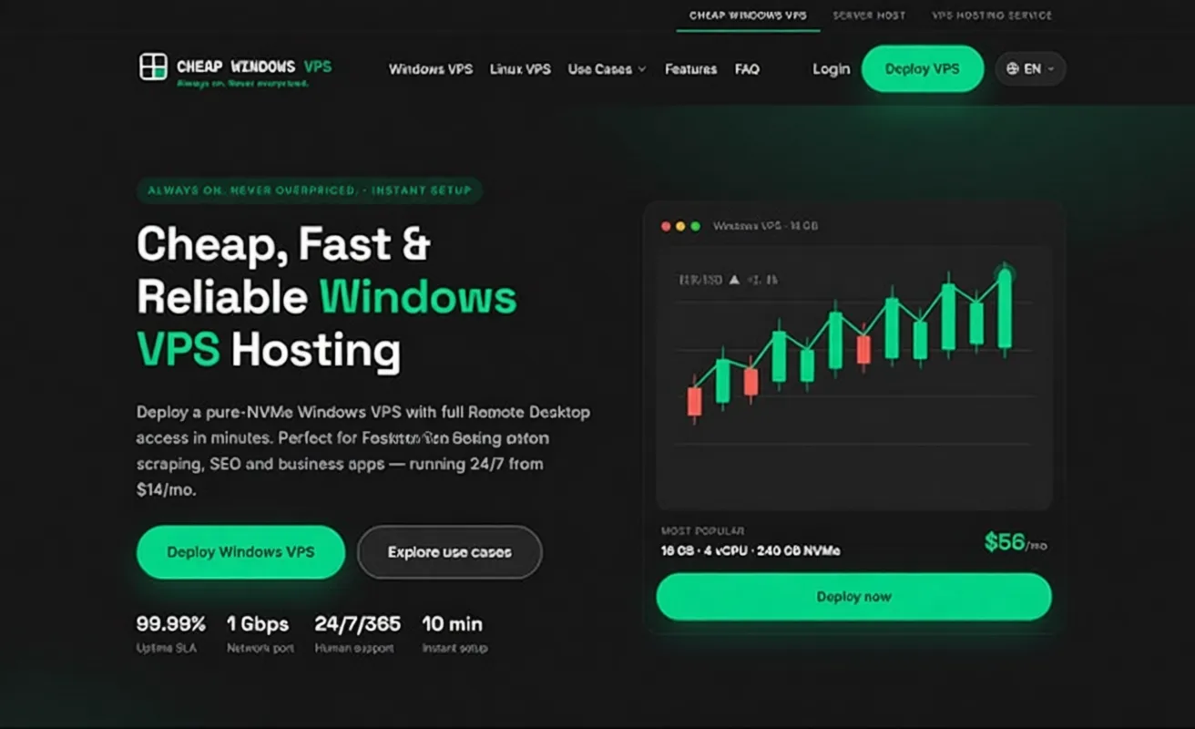US/Canada Windows VPS as low as $85/year: 4GB RAM/2 Cores/60GB NVMe/1Gbps Unlimited Bandwidth/Multiple Datacenters