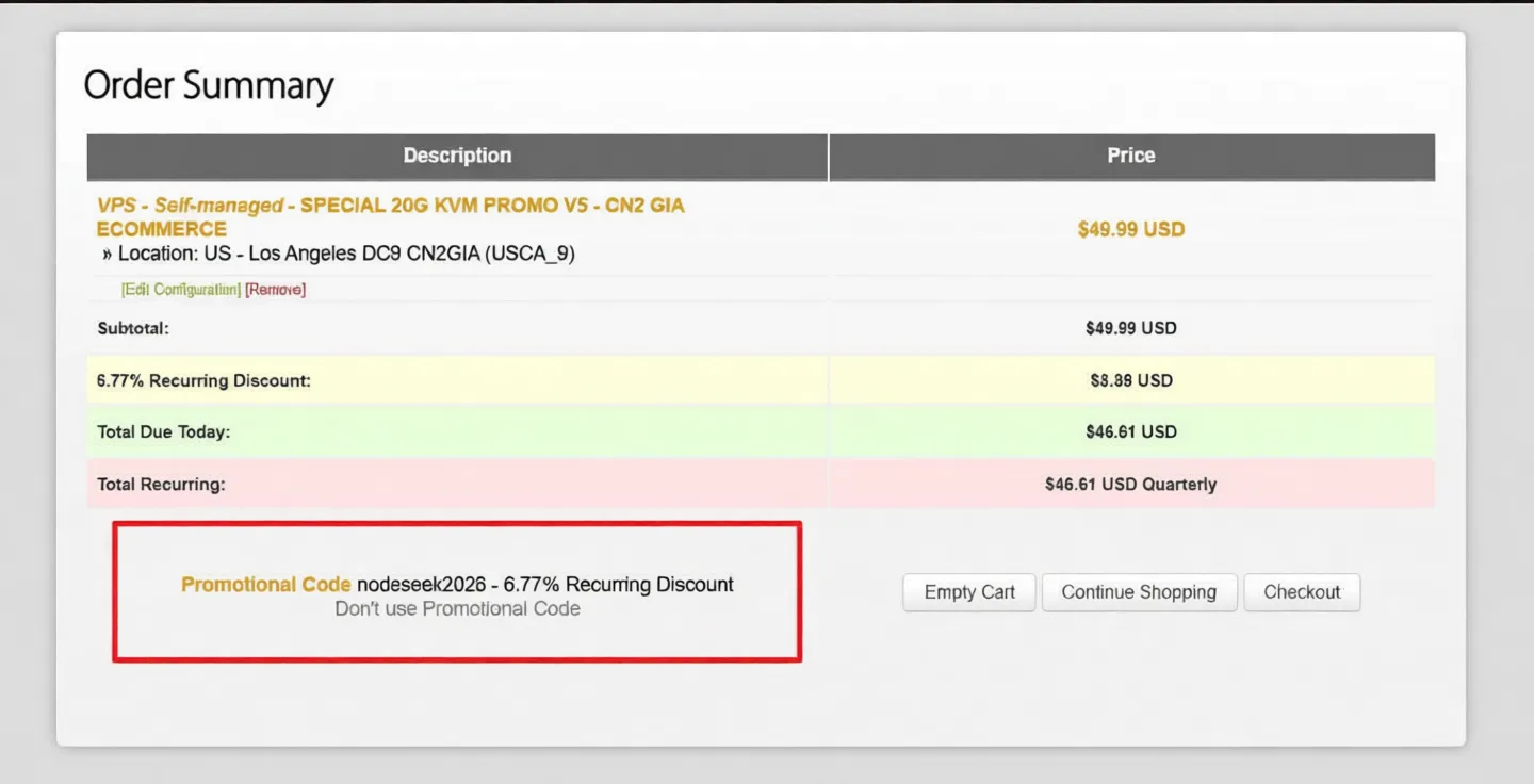 Latest Bandwagon Host Coupon Codes for February 2026: Compilation and Sharing, Recurring 6.77% Discount