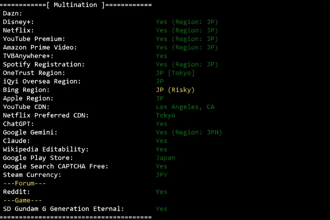 Detailed Review of EdgeNat Tokyo Japan Native IP VPS: Unlocks TikTok/ChatGPT and Multiple Media Platforms - Image 7
