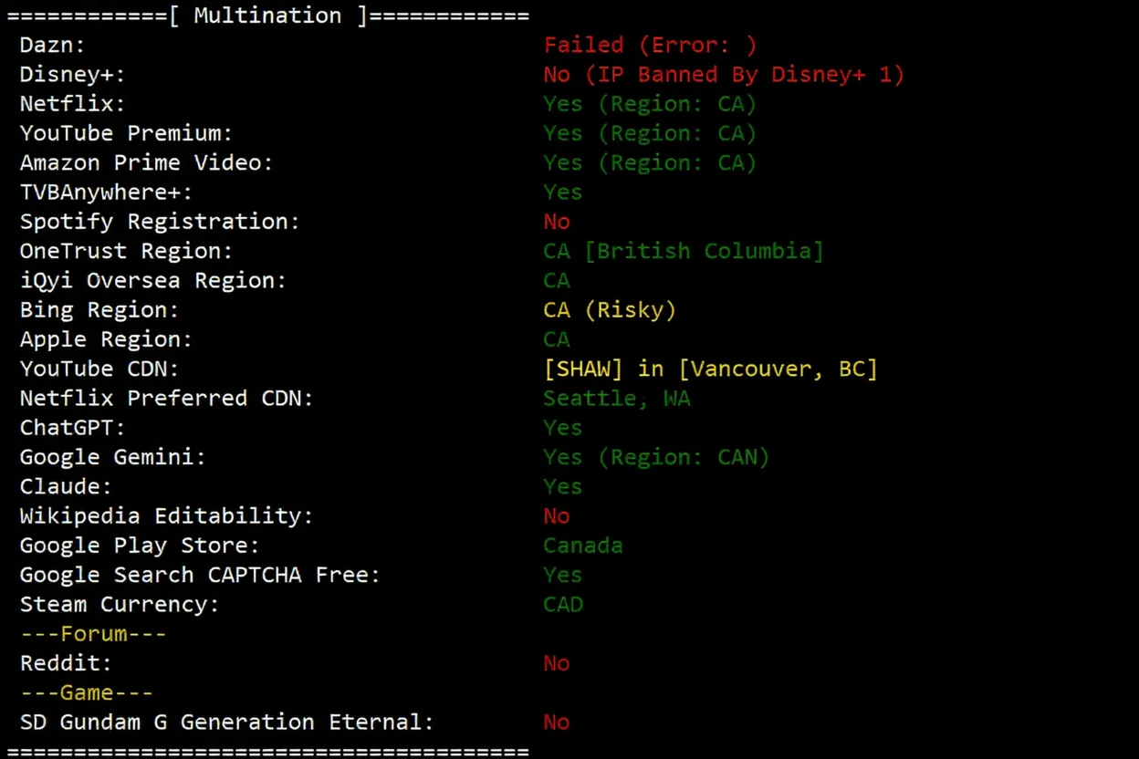 BandwagonHost Canada VPS Review (CABC_1), Native IP, Unlocks TikTok/AI, etc. - Image 7