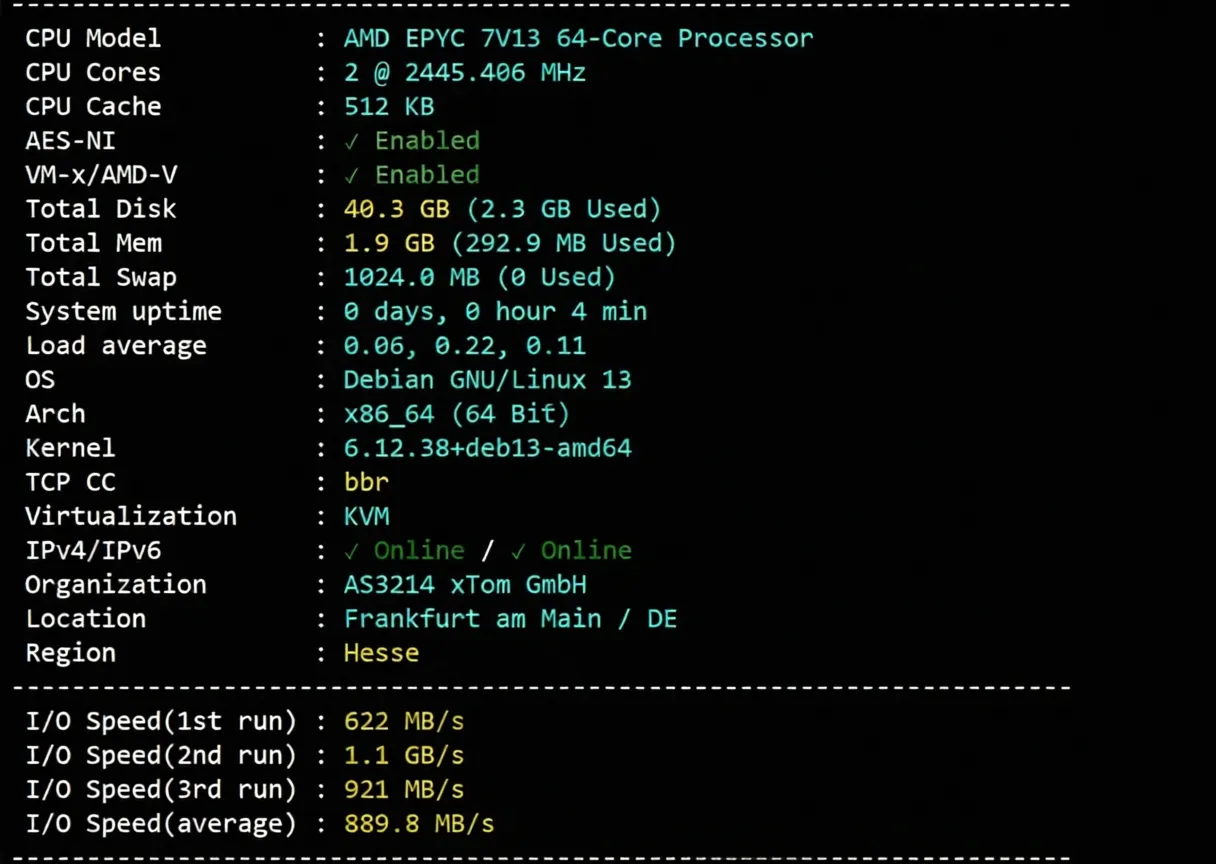 nosla.cloud Premium German VPS Review: High Performance/Premium Routes/Native IP Streaming Unlock - Image 2