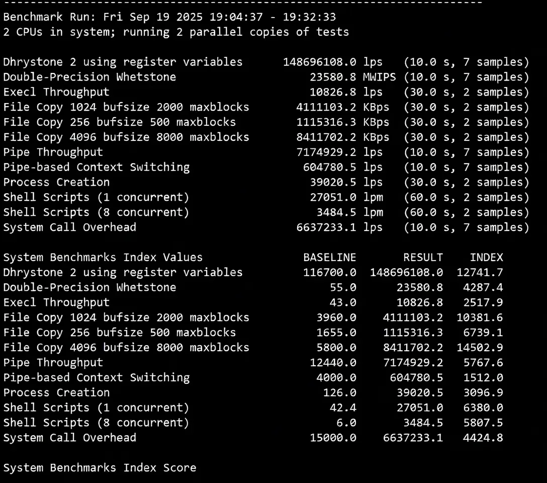 Detailed Review of evoxt Korea VPS, High-Speed KT Network/1Gbps Large Bandwidth - Image 11