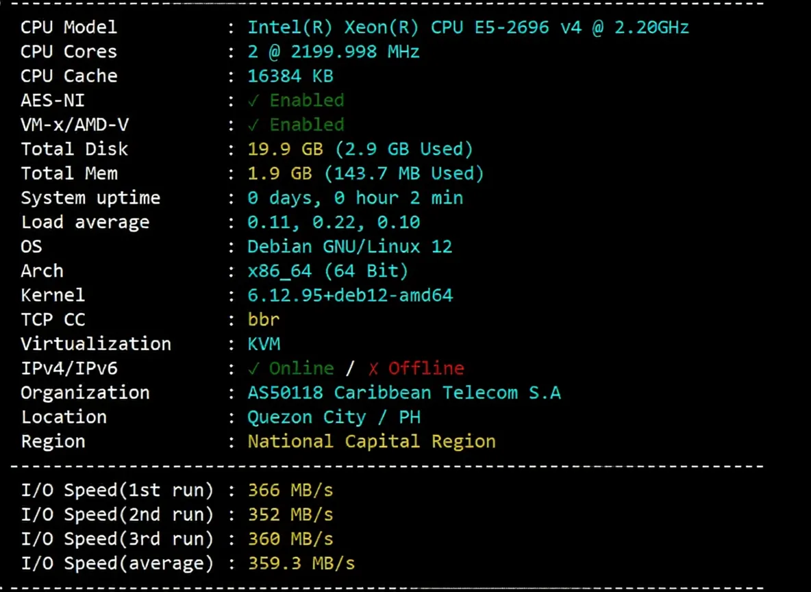 666clouds Philippines Residential VPS (Dual ISP IP) Review: Unlocks TikTok/AI, Ideal for Streaming - Image 2