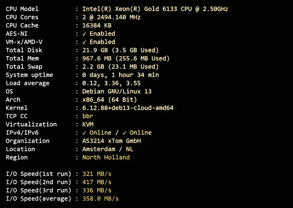 V.PS Netherlands VPS Review: CN2 GIA + CUII + CMIN2 Premium Triple Network Routing, Unlocks TikTok/ChatGPT - Image 2