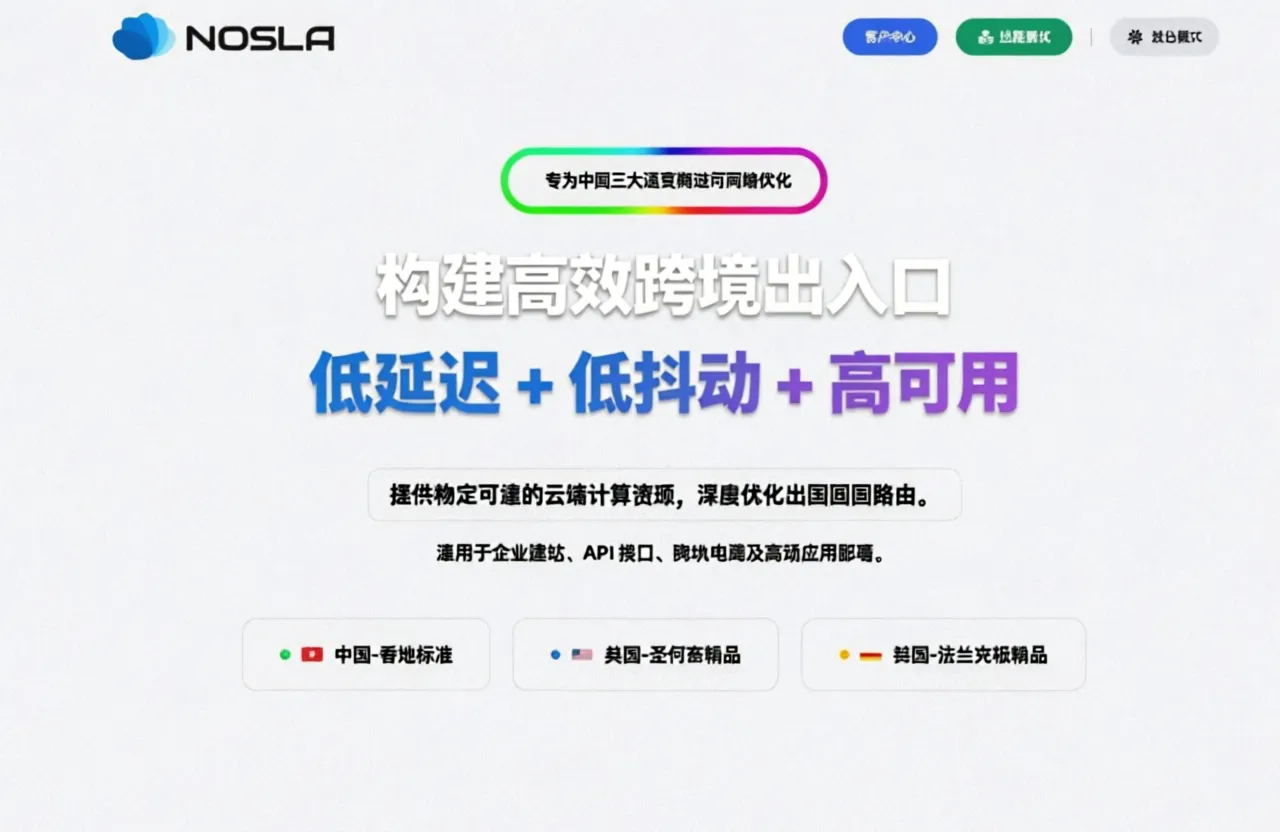 nosla Early Summer Special, High-Speed VPS - 179 yuan/year, Hong Kong/Los Angeles/San Jose/Frankfurt - Image 1