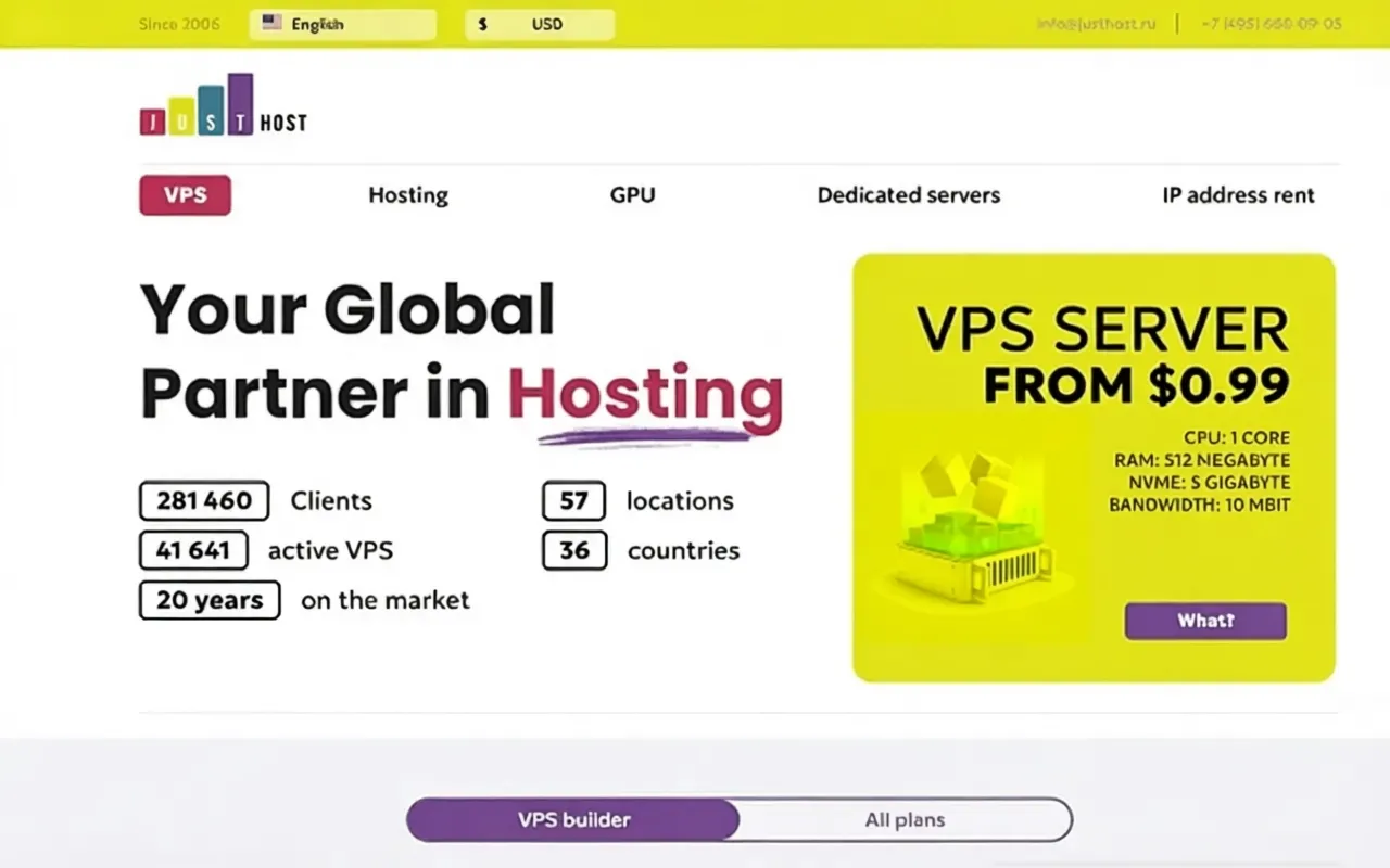 JustHost UAE VPS Review: Native IP Unlocks TikTok/ChatGPT, High Bandwidth Unlimited Traffic - Image 1