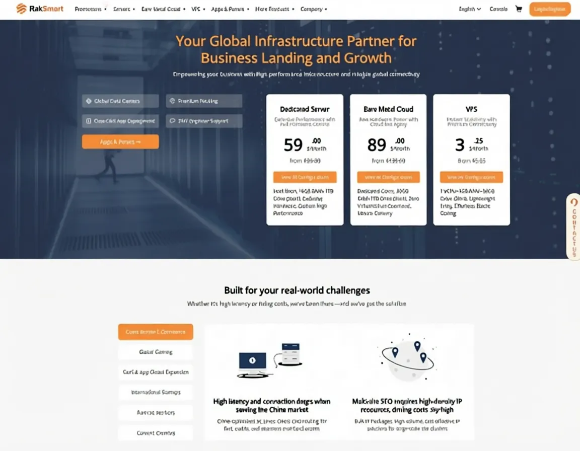 RakSmart Dedicated Servers Starting at $59, Optimized Routes, USA/Hong Kong/Taiwan/South Korea/Japan/Vietnam/Singapore/Malaysia/Germany, Multi-C Class IP Hosting/1T DDoS Protection/Ultra-High Bandwidth - Image 1