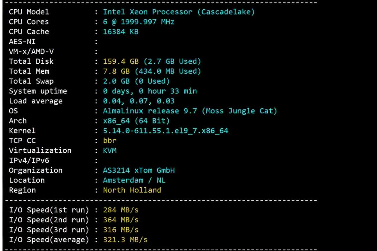 BandwagonHost Netherlands EUNL_9 VPS Review: Unlocking TikTok, CN2 + CMIN2 Dual-Line - Image 3