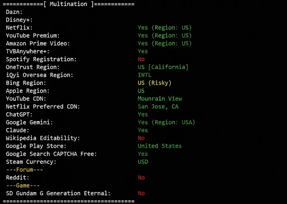 Review of noslacloud's San Jose US VPS: Premium Routes for All Three Networks/Excellent IP Unlocking Performance - Image 8