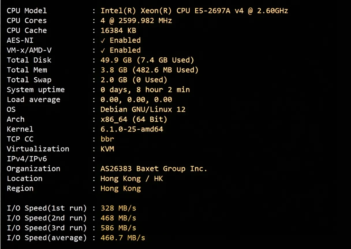 JustHost Hong Kong Unlimited Traffic VPS Review: Transit Recommended, Unlocks Singapore TikTok/US Gemini - Image 2