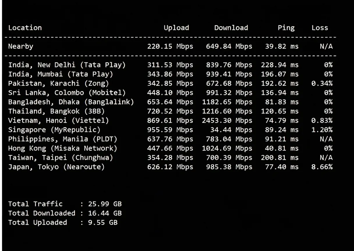 JustHost Hong Kong Unlimited Traffic VPS Review: Transit Recommended, Unlocks Singapore TikTok/US Gemini - Image 5