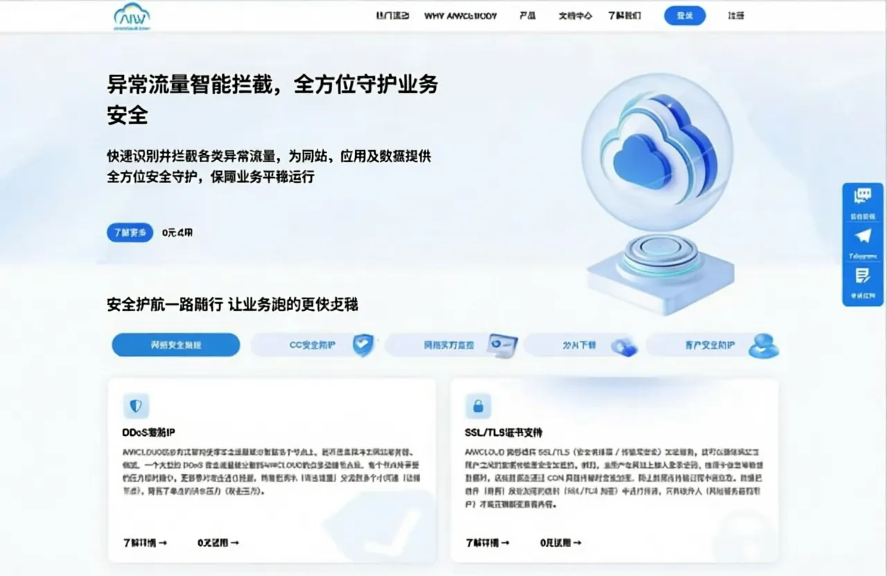 AIWcloud: Self-Developed CDN System, High DDoS Protection, No Real-Name/ICP Required, Includes Mainland China Nodes, Solves China Mobile Blocking - Image 1
