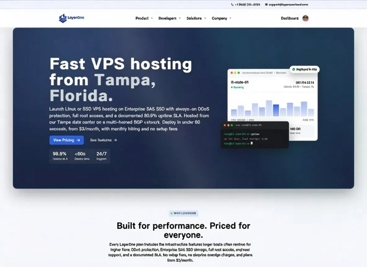 LayerOneCloud US VPS as Low as $17.99/Year, Free L3/L4 DDoS Protection - Image 1