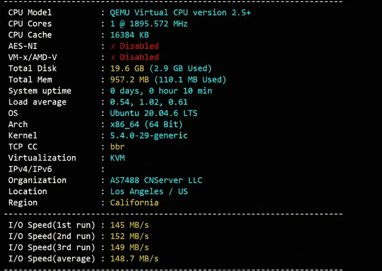 dedione US Los Angeles Direct Connection VPS Review: Native IP Unlocks TikTok/ChatGPT and More - Image 2
