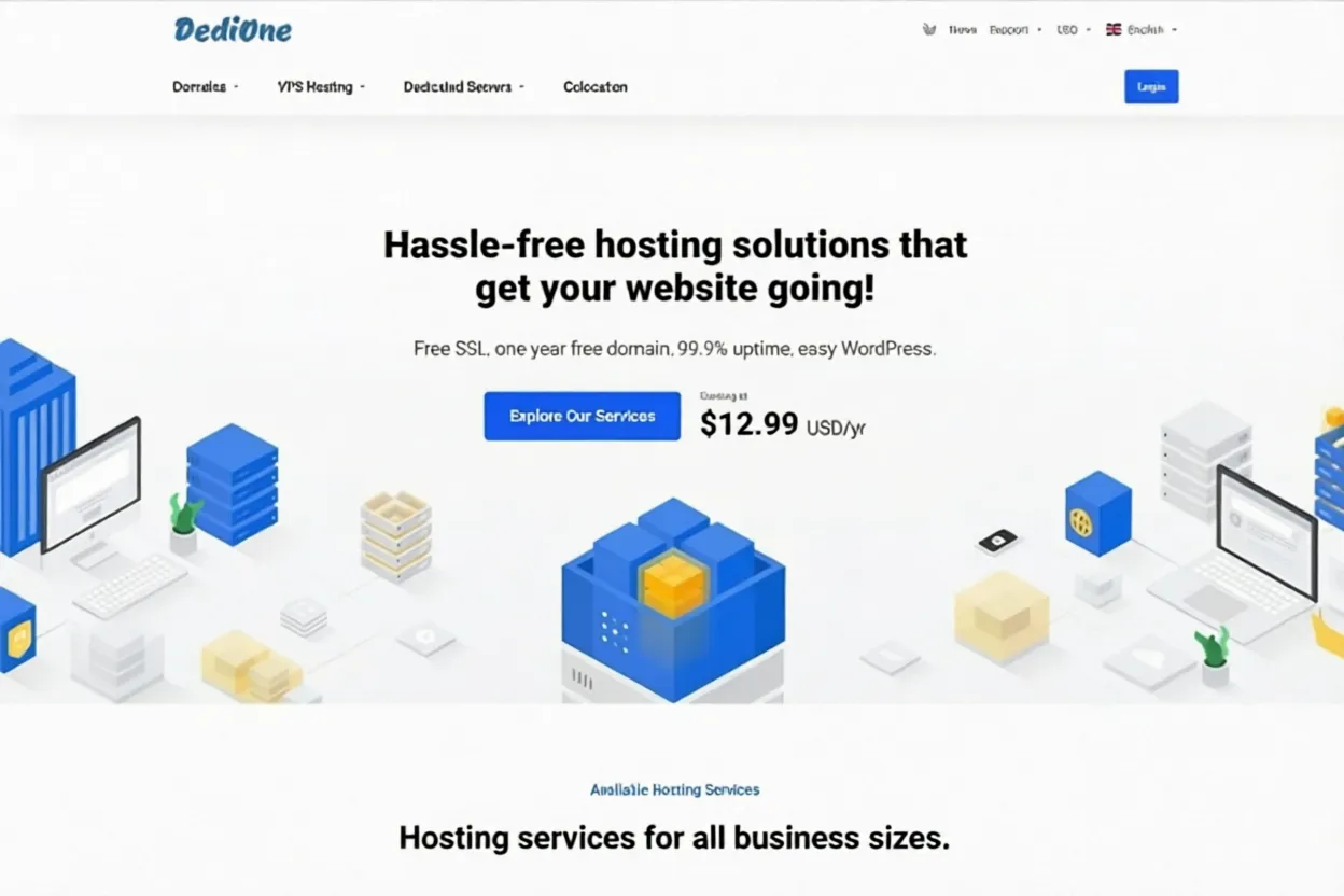 dedione US VPS starting from $12.99/year, choose between direct/international routes, Los Angeles/Kansas data centers - Image 1