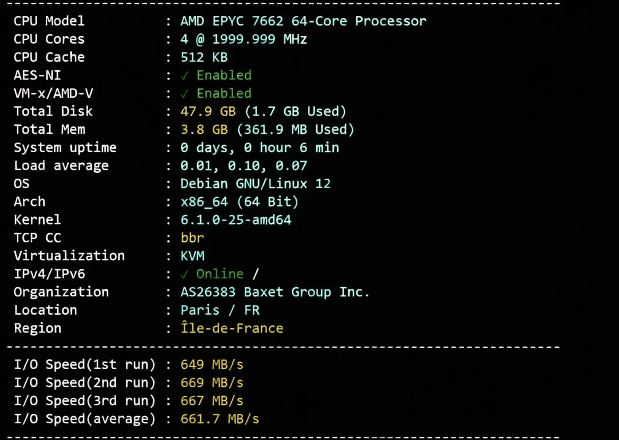 JustHost France PAR1 Data Center VPS Review: TikTok Unblocking and Direct Return Routes - Image 2