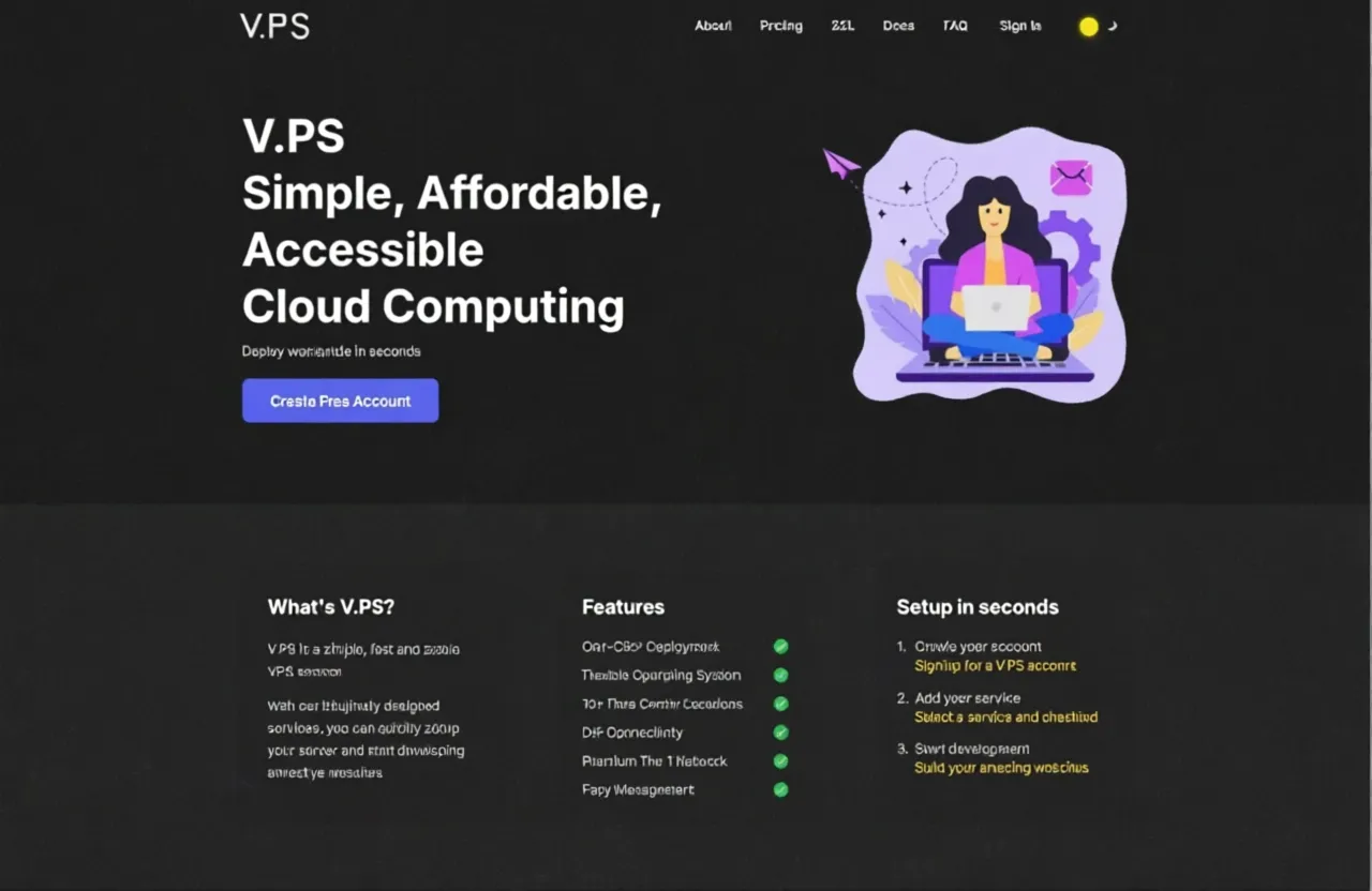 V.PS Hong Kong VPS as low as ?6.95/month, 1Gbps bandwidth, international routing suitable for China Mobile users - Image 1
