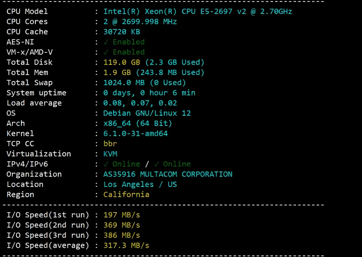 CloudCone Los Angeles DC4 VPS Review: Unblocking TikTok, AI, Netflix, and More - Image 2