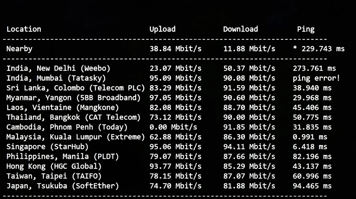 How is RakSmart? Detailed Review of Malaysia International BGP Route Server - Image 4