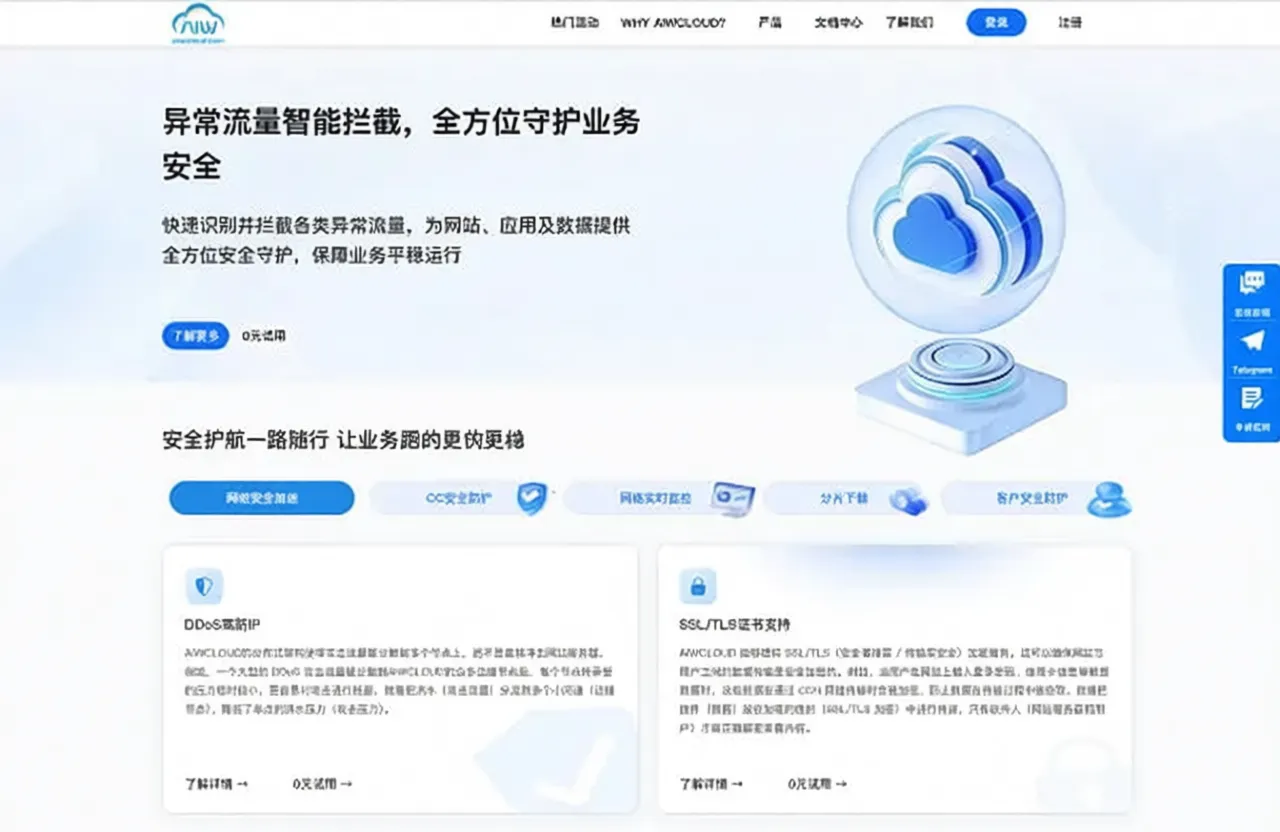 AIWcloud: Self-developed CDN system, strong DDoS protection, no real-name verification/includes Mainland China nodes/no ICP filing, bypasses China Mobile blocking - Image 1