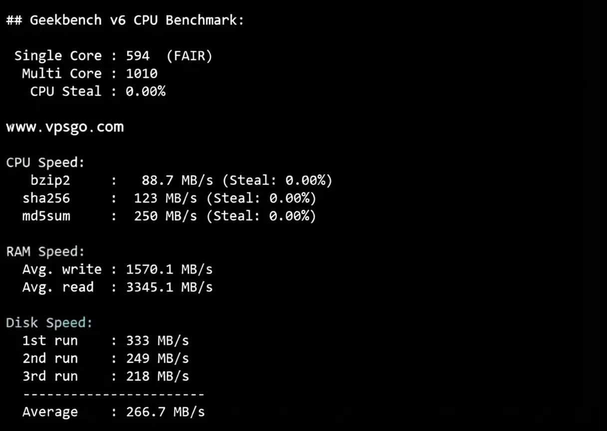 Detailed Review of Dedione Kansas USA VPS with 1Gbps Bandwidth and Unlimited Traffic - Image 9