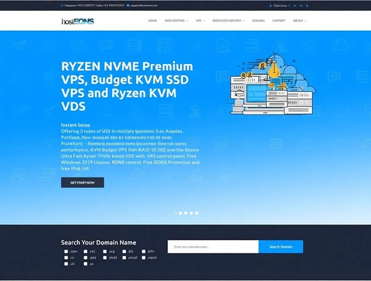 HostEons Cost-Effective US VDS, $4.9/Mo, Starts from 4GB RAM/Ryzen 3950X/10Gb - Image 1