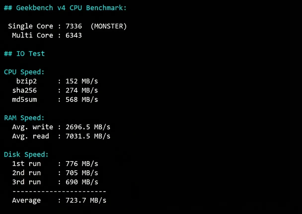 Detailed Review of vmiss US Three-Network Pure Premium Routes VPS - "US-LosAngeles-TRI" - Image 12